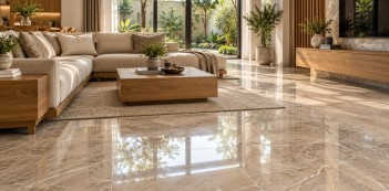 Cara Memadukan Granit Tile dengan Furnitur Kayu untuk Interior yang Hangat
